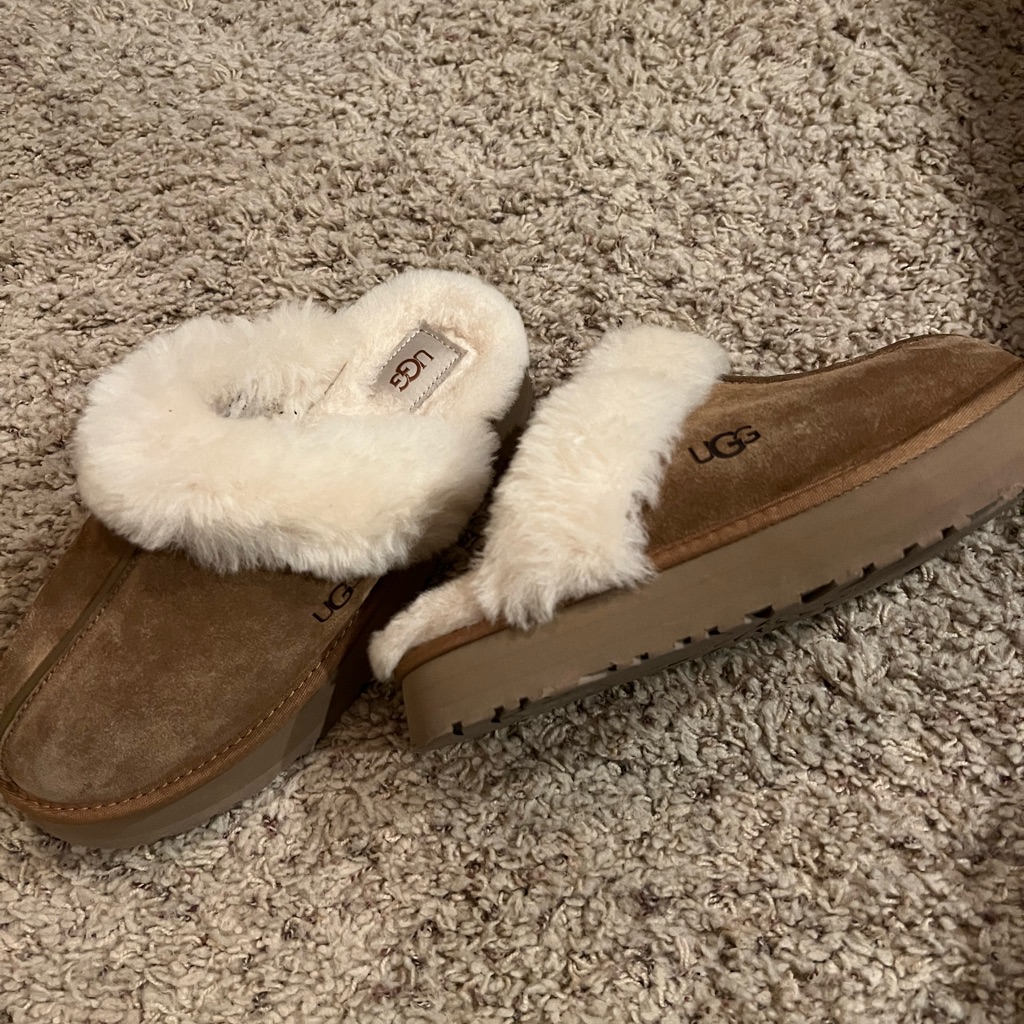 Ugg Platform Open Back Slippers